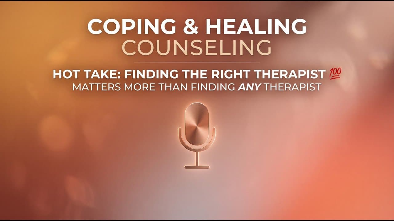 Hot take: finding the right therapist... | Georgia Telehealth Therapy